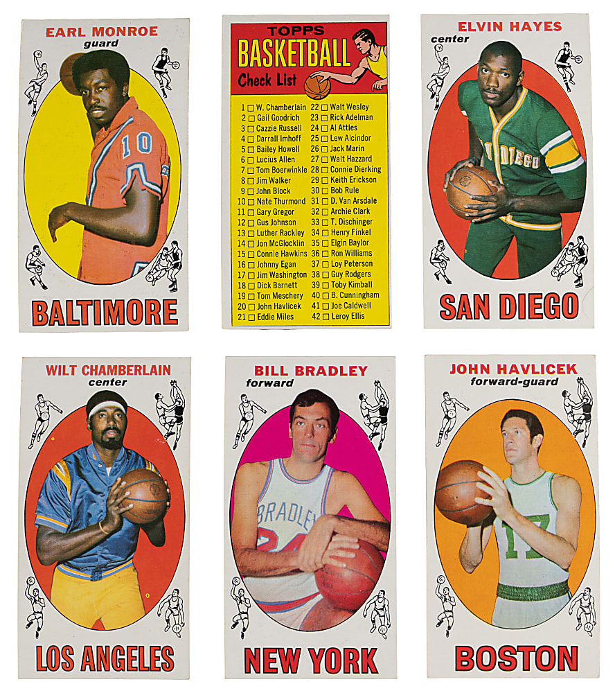 1969-1970 Topps Basketball Near Complete Set (97/99) - Clean!