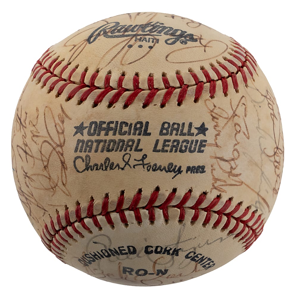 1978 National League All-Stars Team-Signed ONL/Feeney Baseball with (27) Signatures Including (8) Hall of Famers & Pete Rose