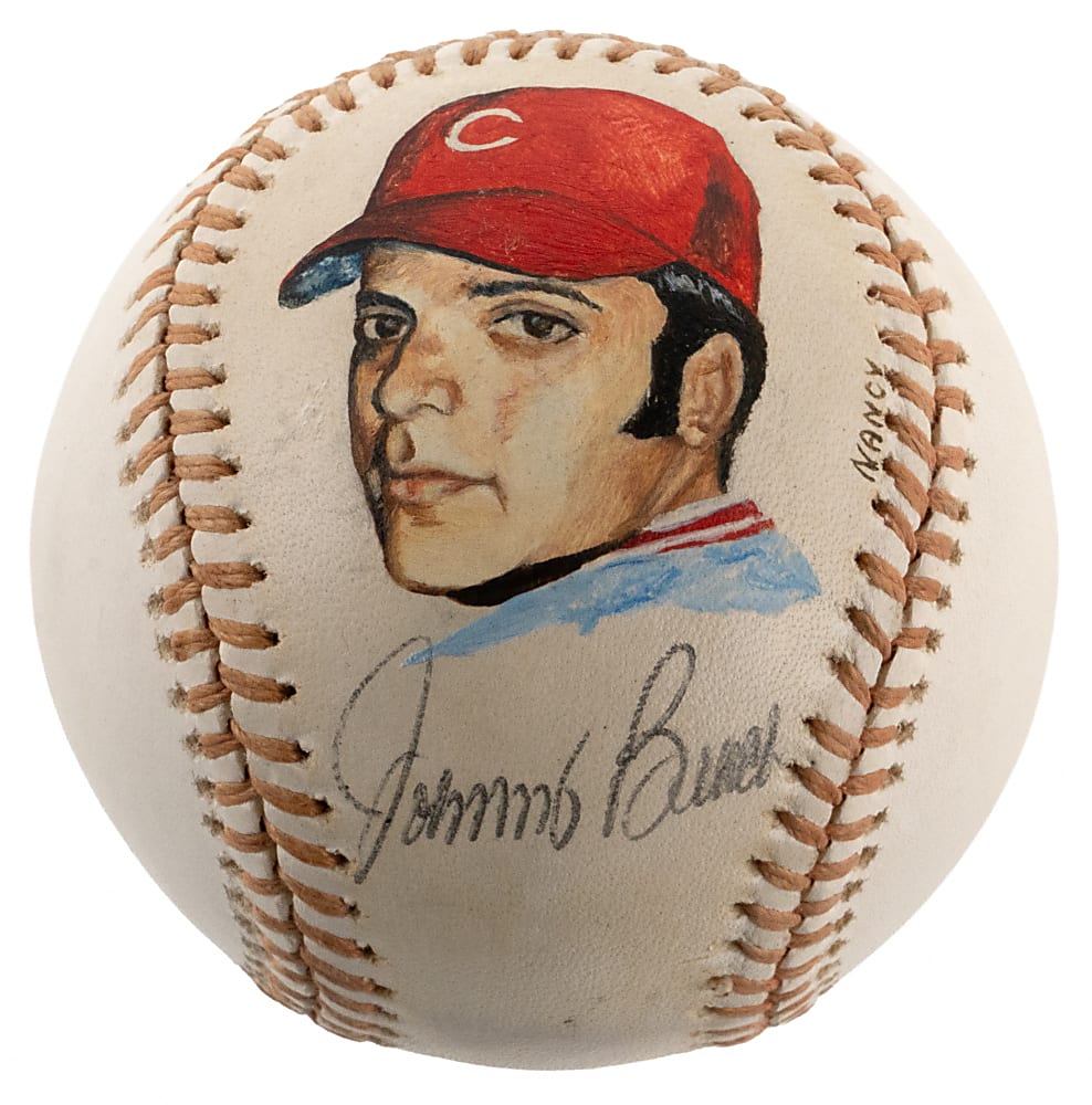Johnny Bench Single-Signed Hand-Painted ONL/Feeney Baseball