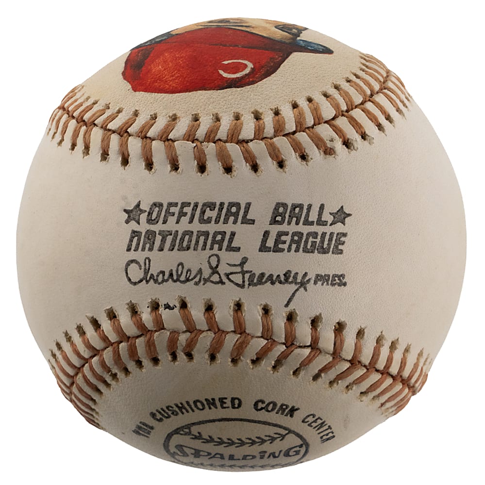 Johnny Bench Single-Signed Hand-Painted ONL/Feeney Baseball