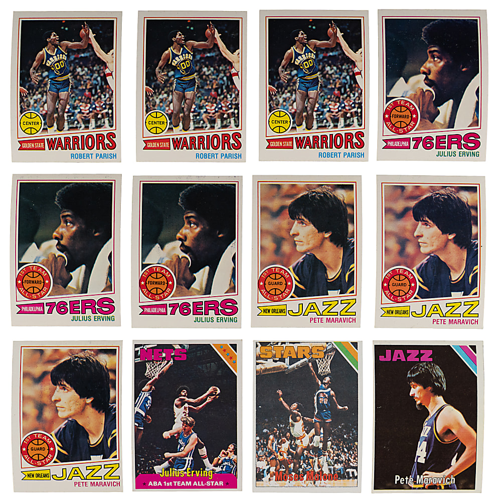 1975-1979 Topps Basketball Complete & Near Sets (5) - Loaded with Stars!