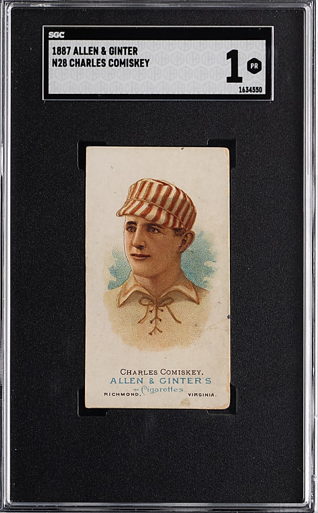 1887 Allen & Ginter N28 Charles Comiskey SGC POOR 1