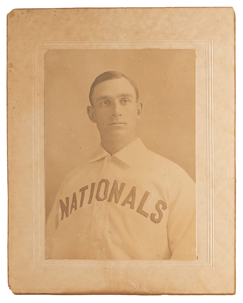 1904-1906 Jake Stahl Washington Nationals Large Format Cabinet Photograph