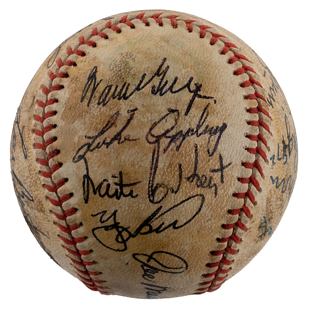 1972 Hall of Fame Induction Attendees Multi-Signed Baseball with (19) Signatures Including Stengel, Koufax & Hooper - Full JSA LOA
