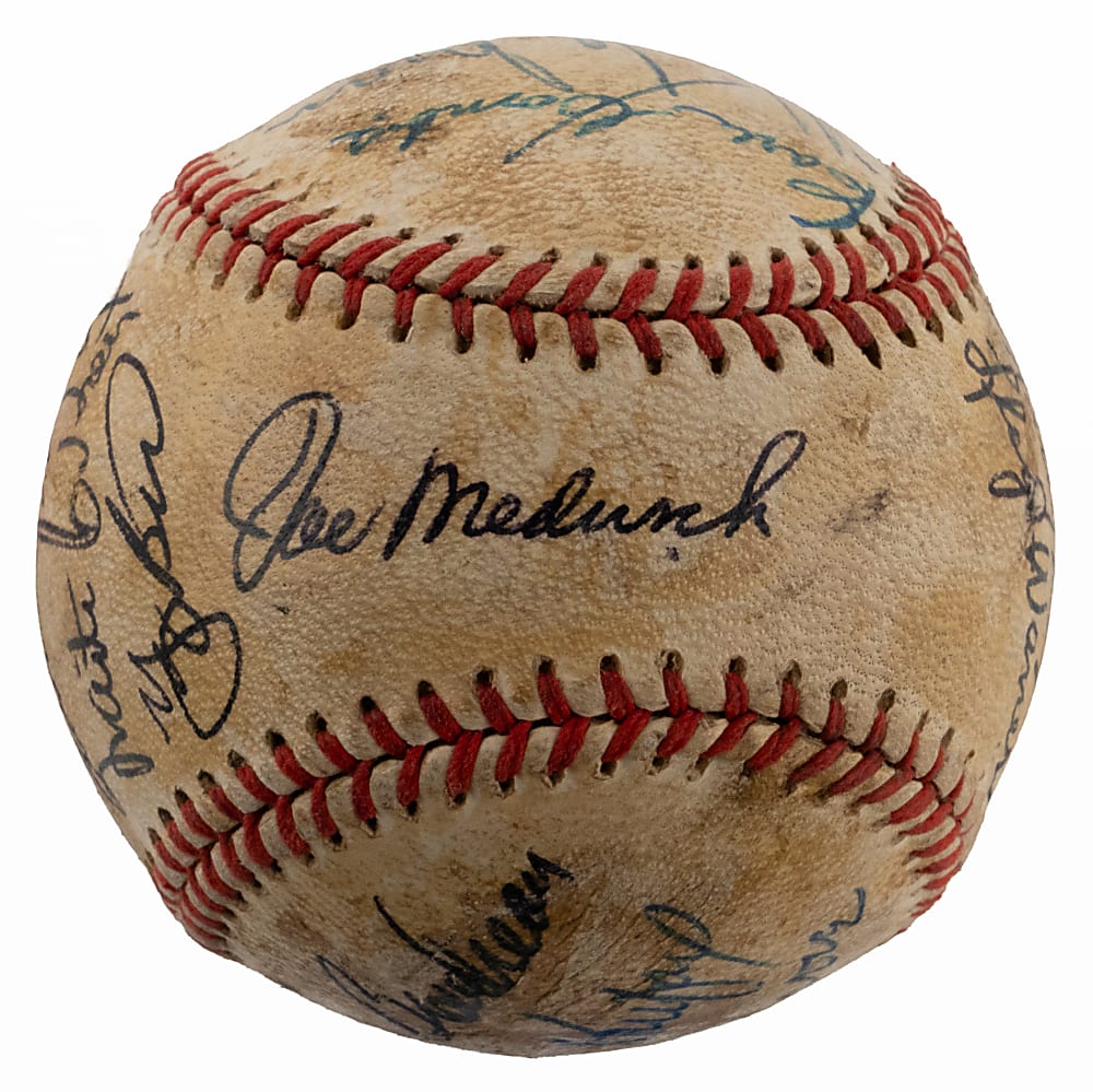 1972 Hall of Fame Induction Attendees Multi-Signed Baseball with (19) Signatures Including Stengel, Koufax & Hooper - Full JSA LOA