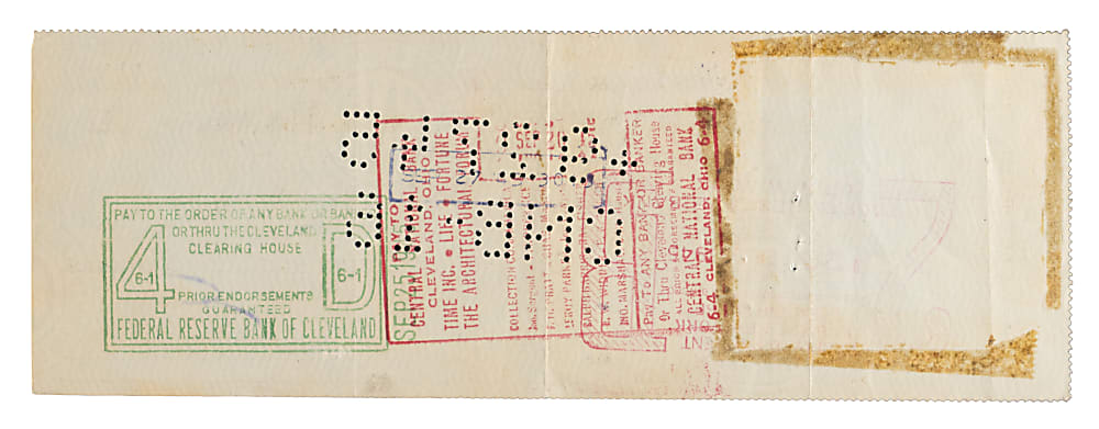 1945 Babe Ruth Signed Check - Full JSA LOA