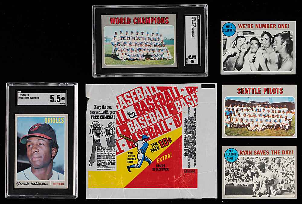 1970 Topps Complete Set (720) with (3) Graded Keys Plus (4) Checklist Variations & Wrapper