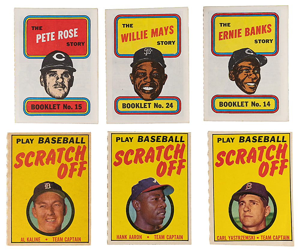 1970 Topps Insert Complete Set Trio with Posters, Scratch-Offs & Story Booklets