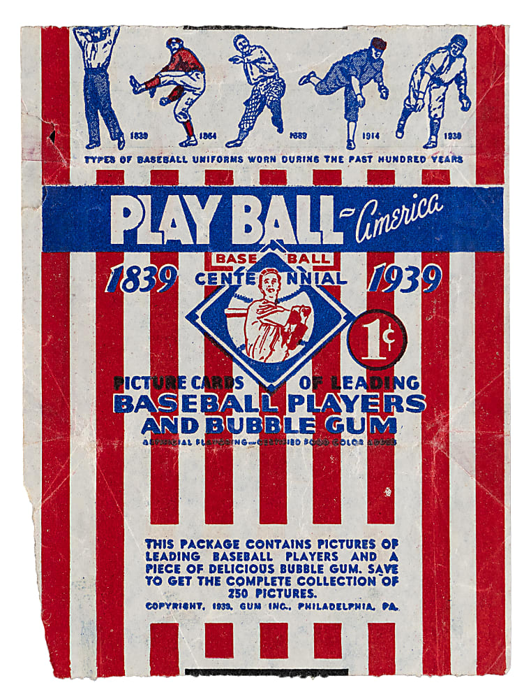 1939 Play Ball 1-Cent Wrapper