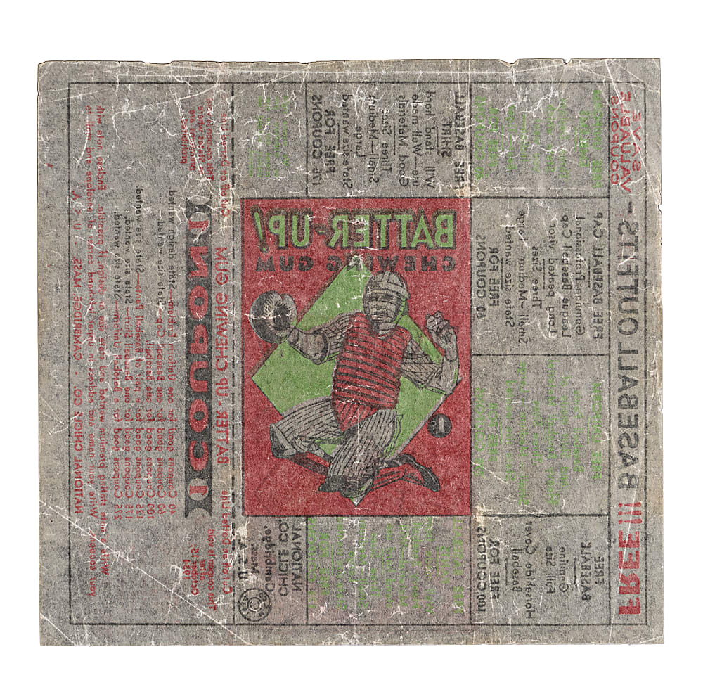 1934 R318 Batter-Up Low Number Wax Wrapper