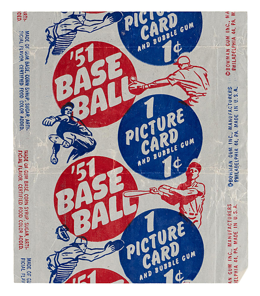 1951 Bowman Baseball 1-Cent Wrapper