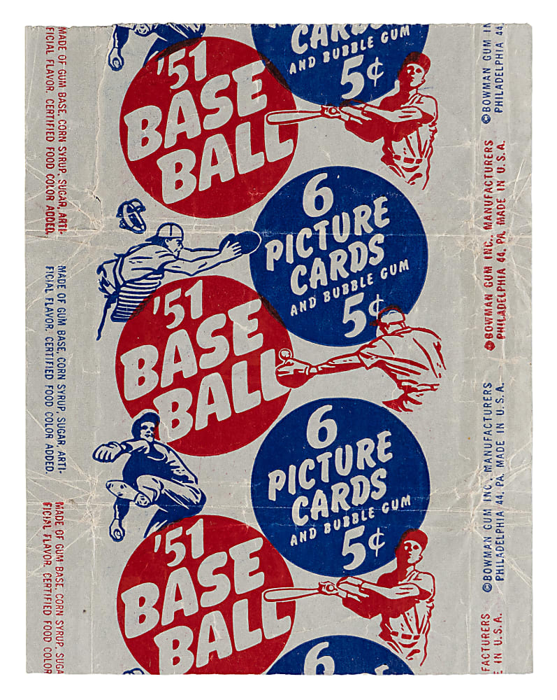 1951 Bowman Baseball 5-Cent Wrapper