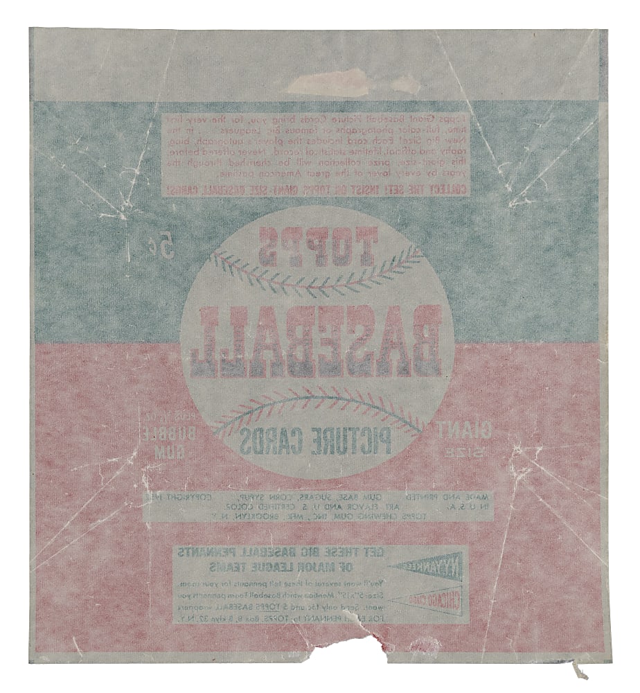 1952 Topps 5-Cent Wrapper