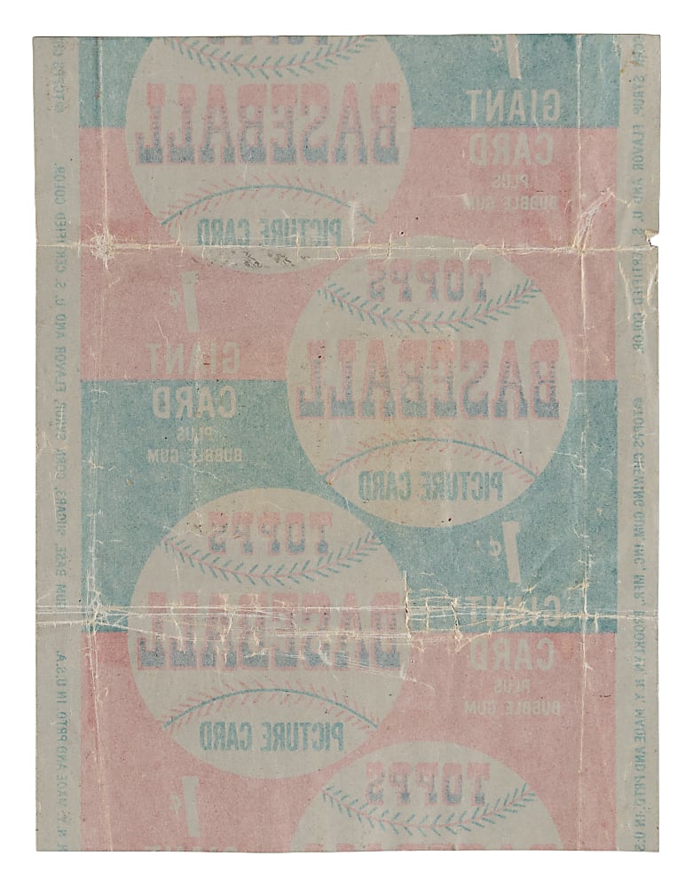 1952 Topps 1-Cent Wrapper