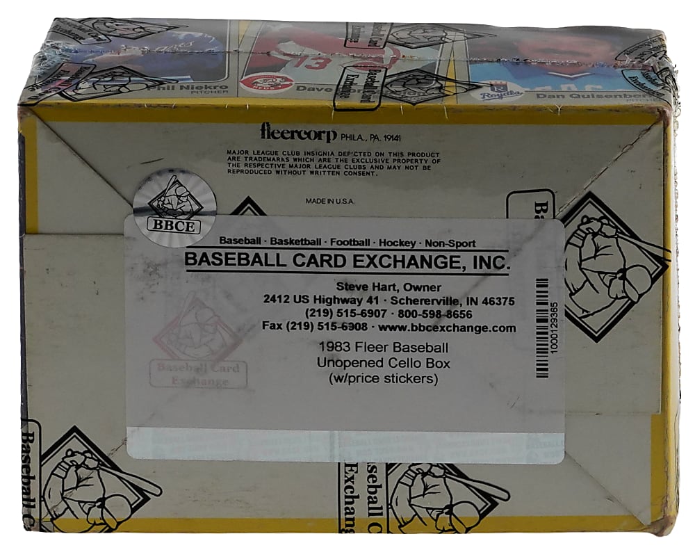 1983 Fleer Unopened Cello Box BBCE