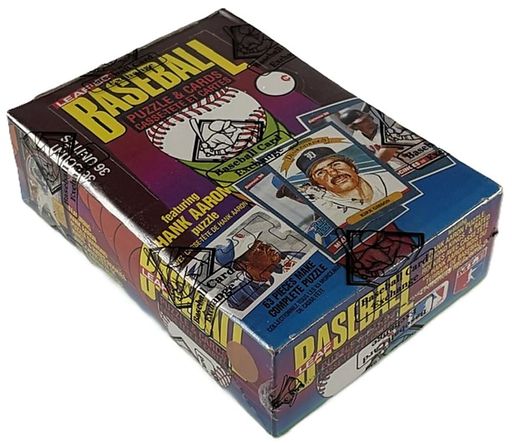 1986 Leaf Unopened Wax Box BBCE