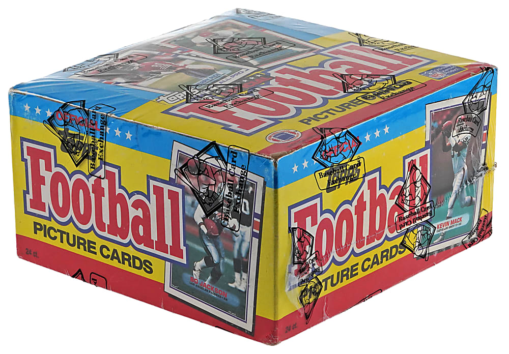 1989 Topps Football Unopened Jumbo Box BBCE (Tougher Box)