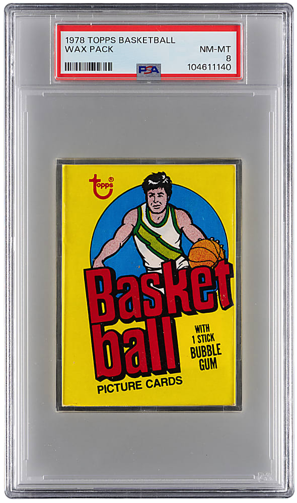 1978-1979 Topps Basketball Unopened Wax Pack PSA NM-MT 8
