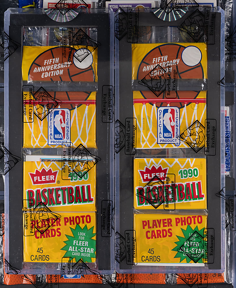 1989-1995 Fleer Basketball Unopened Rack Packs (6) - All BBCE with (3) Michael Jordan Showing