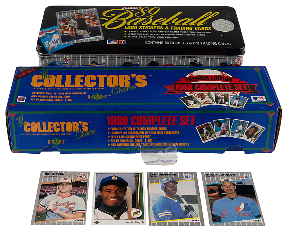 1989 Fleer Glossy & Upper Deck Complete Set Pair in Unopened Factory Boxes