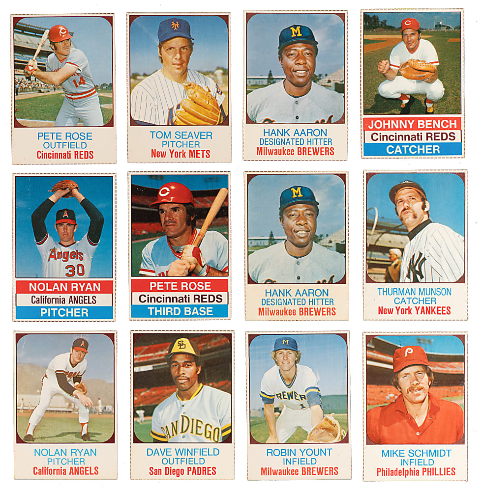 1975-1977 Hostess Collection (191) with Clean 1975 Singles Complete Set