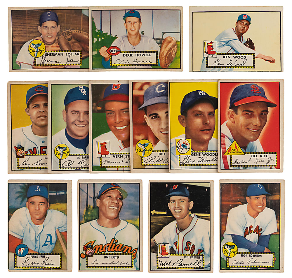 1952 Topps Collection (31) Different with (6) Hall of Famers