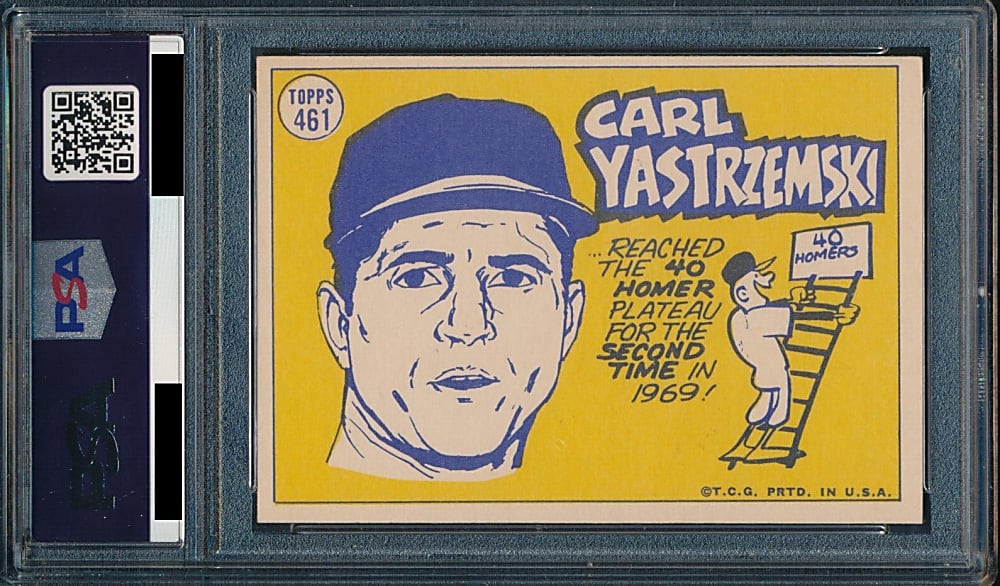 1970 Topps #461 Carl Yastrzemski All-Star Original Artwork