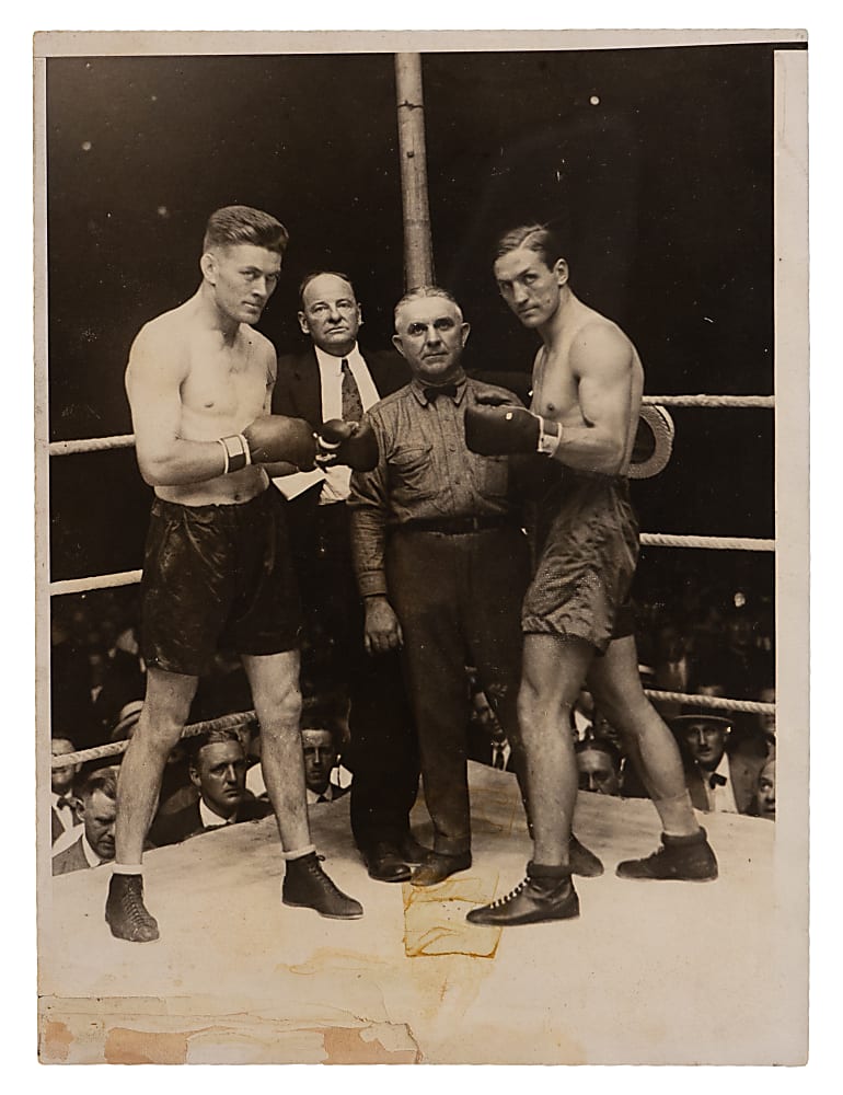 Gene Tunney Collection (6) with (3) Photos & (3) Signed Letters (4 Total Signed Items)