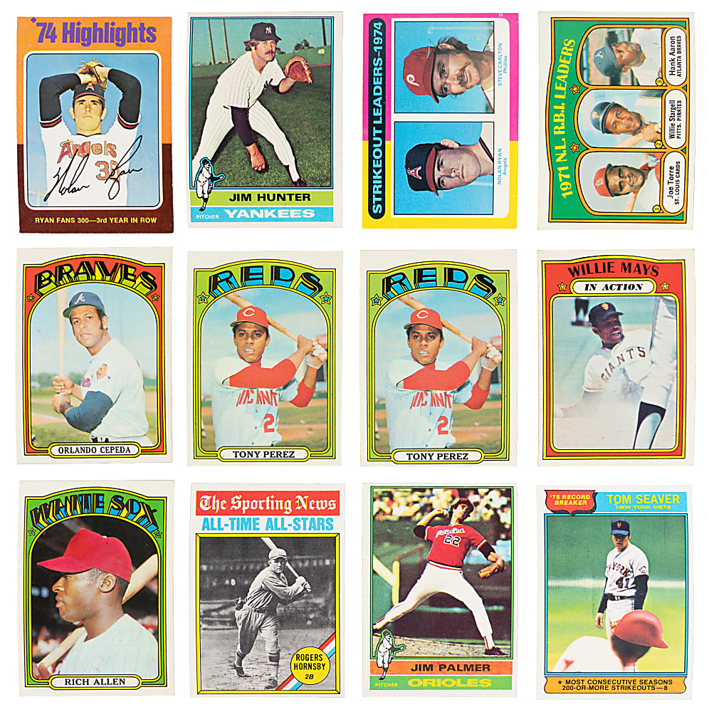 1972-1976 Topps Singles Collection (748) with (50+) Hall of Famers