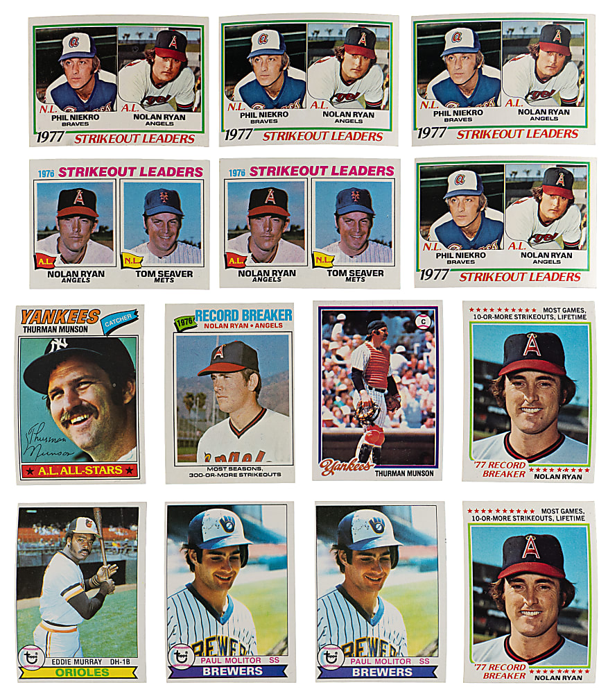 1977-1979 Topps Singles Collection (3,550+) with (200+) Hall of Famers - Clean!
