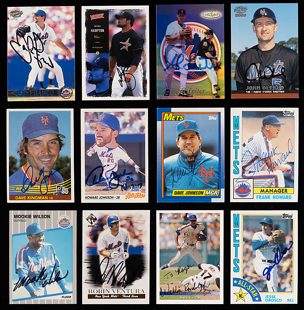 1980-Modern New York Mets Signed Cards (338) with Several Hall of Famers