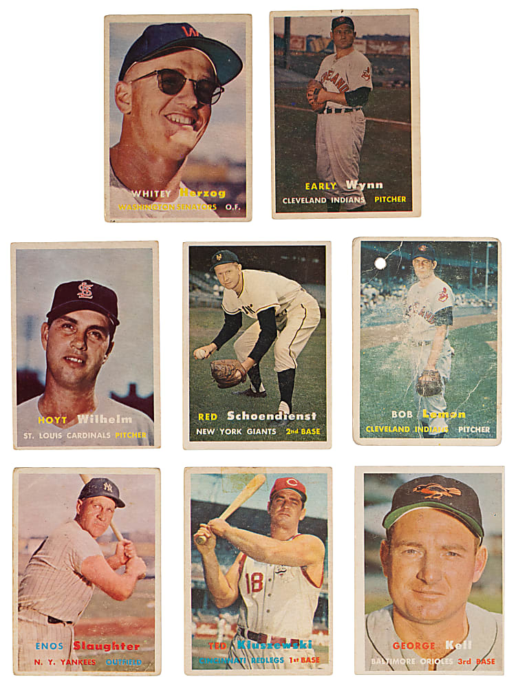 1957 Topps Near Complete Set (404/407) Plus Checklist