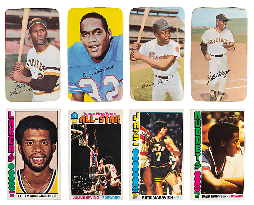 1970-1978 Multi-Sport Large Format Collection (67) with (35+) Hall of Famers