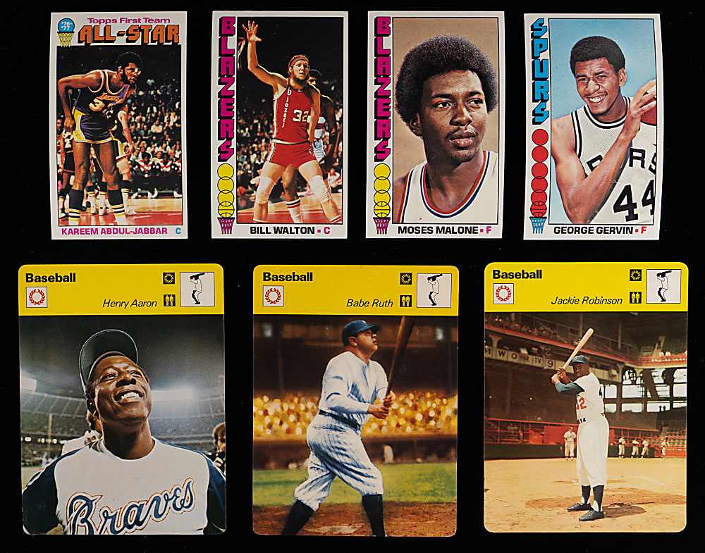 1970-1978 Multi-Sport Large Format Collection (67) with (35+) Hall of Famers