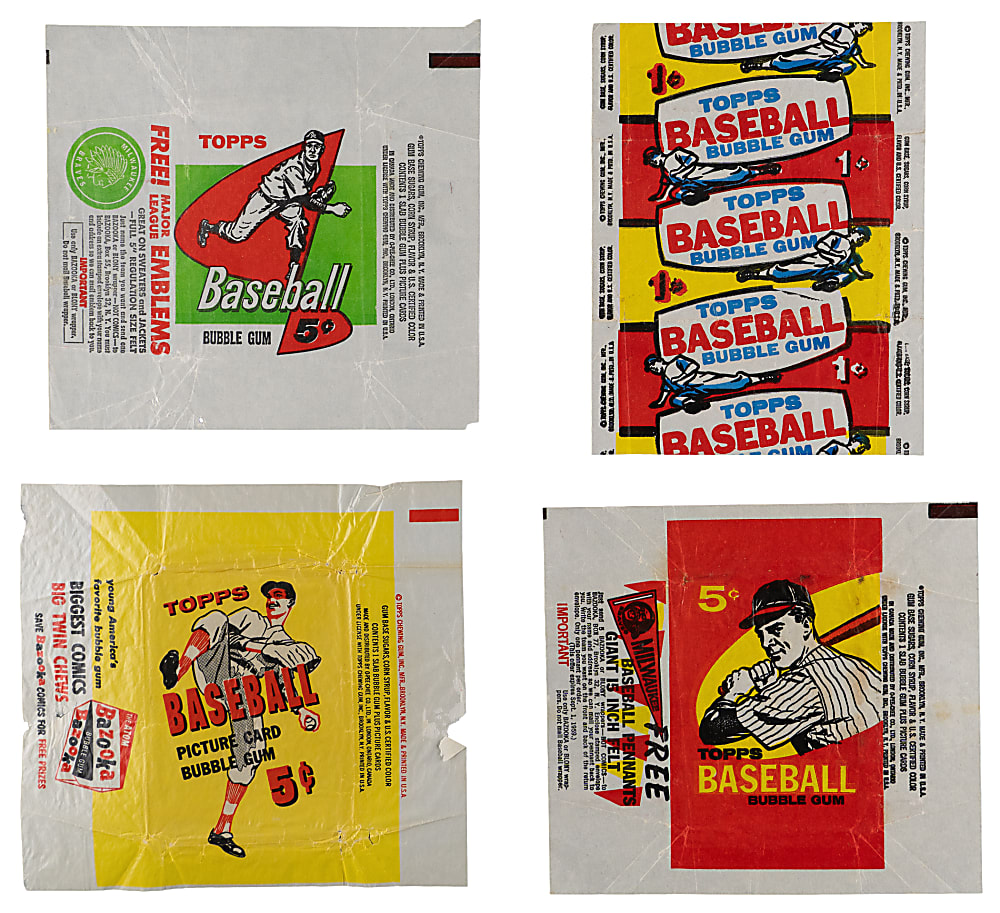 1956-1959 Topps Wrapper Collection (7)