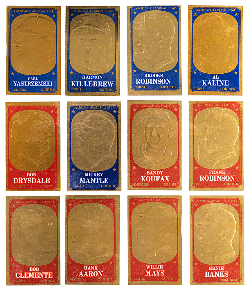 1965 Topps Embossed Complete Set (72) - Clean!