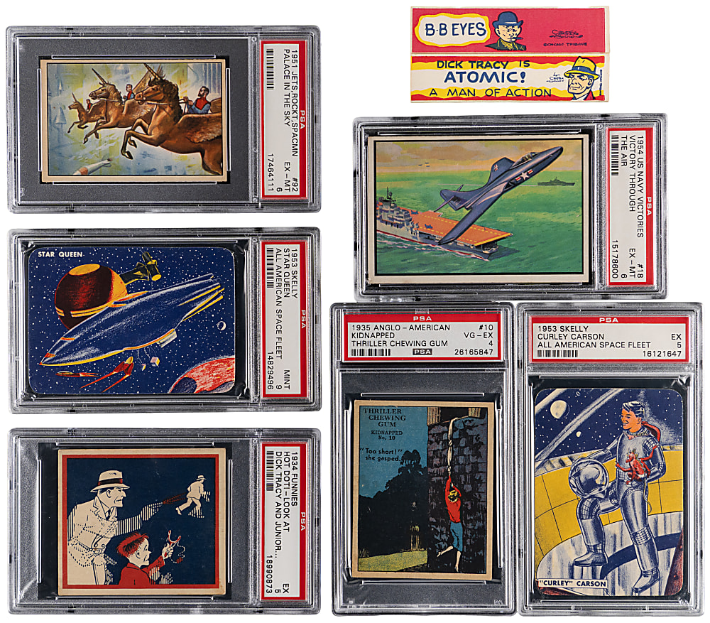 1934-1954 Non-Sport PSA Graded Collection (12) with Tough Issues