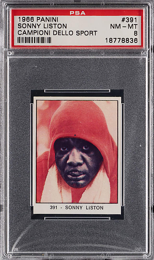 1966 Panini Campioni Dello Sport #391 Sonny Liston Rookie PSA NM-MT 8