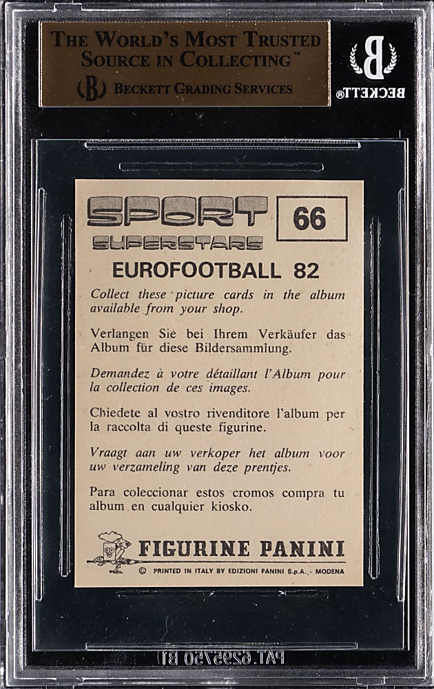 1982 Panini Sport Superstars #66 Larry Holmes Rookie BGS GEM MINT 9.5