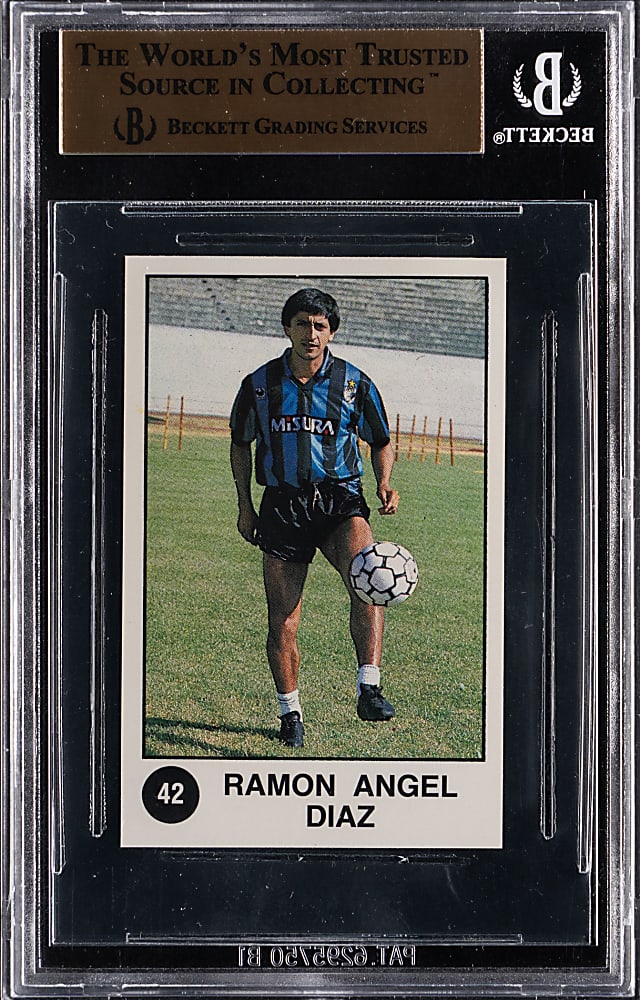 1987 Panini Supersport #168 Evander Holyfield Rookie BGS GEM MINT 9.5