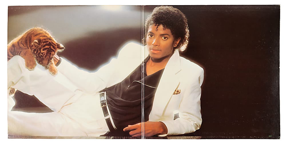 Michael Jackson Boldly Signed 1982 Thriller Album Cover With Full JSA LOA - Mammoth Signature!