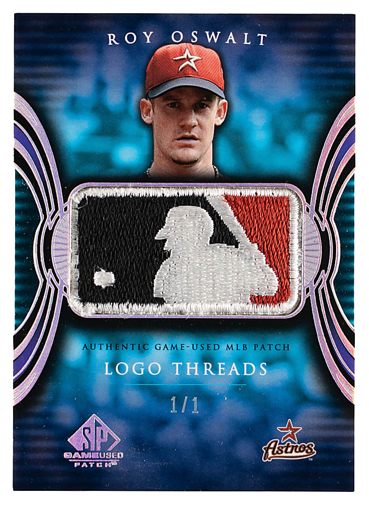 2004 SP Game Used Patch #RO Roy Oswalt MLB Logoman Patch #1/1