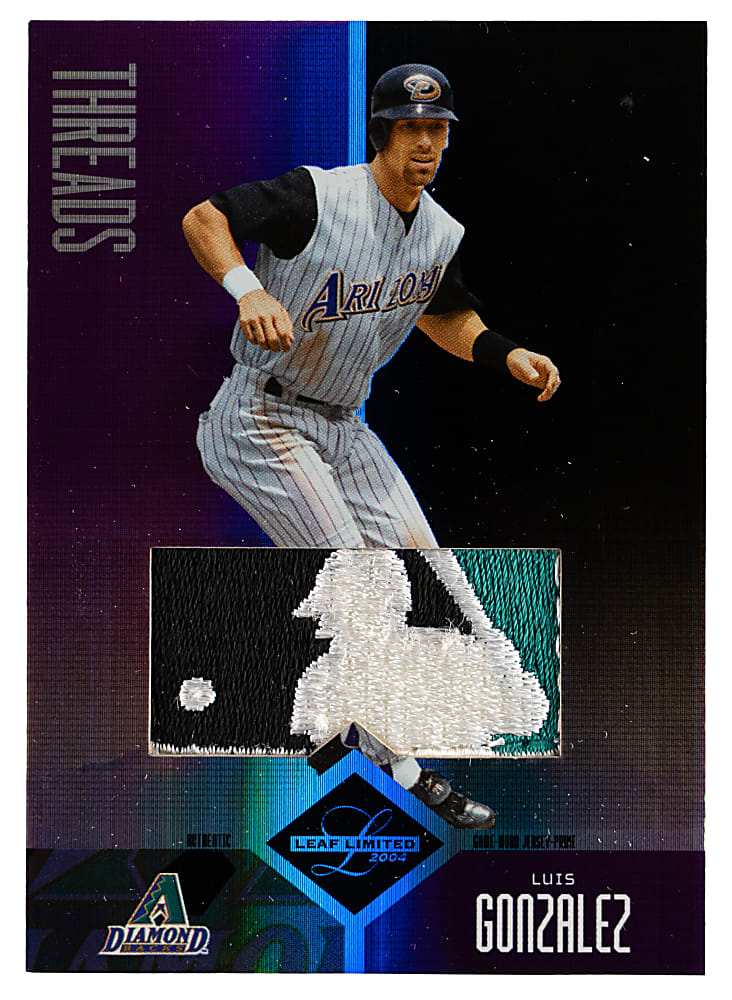2004 Leaf Limited Threads #93 Luis Gonzalez MLB Logoman Patch #1/1
