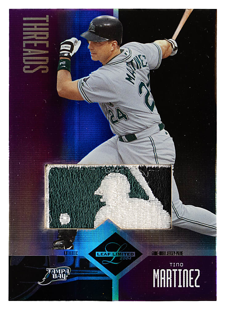 2004 Leaf Limited Threads #152 Tino Martinez MLB Logoman Patch #1/1