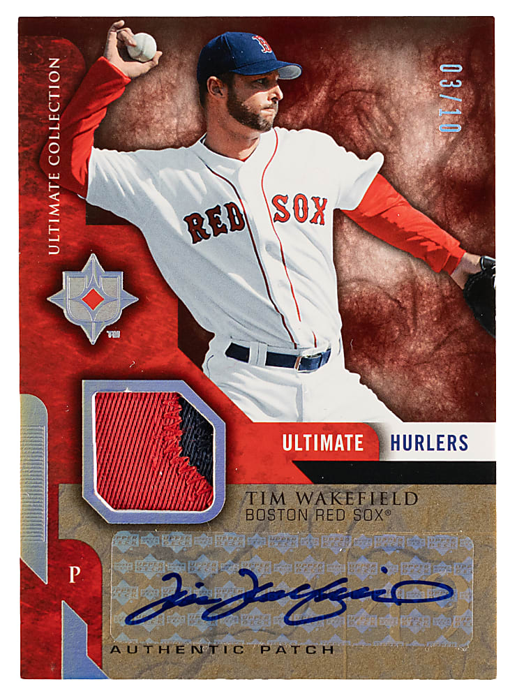 2005 Ultimate Collection Hurlers Tim Wakefield Certified Autograph Patch #/10