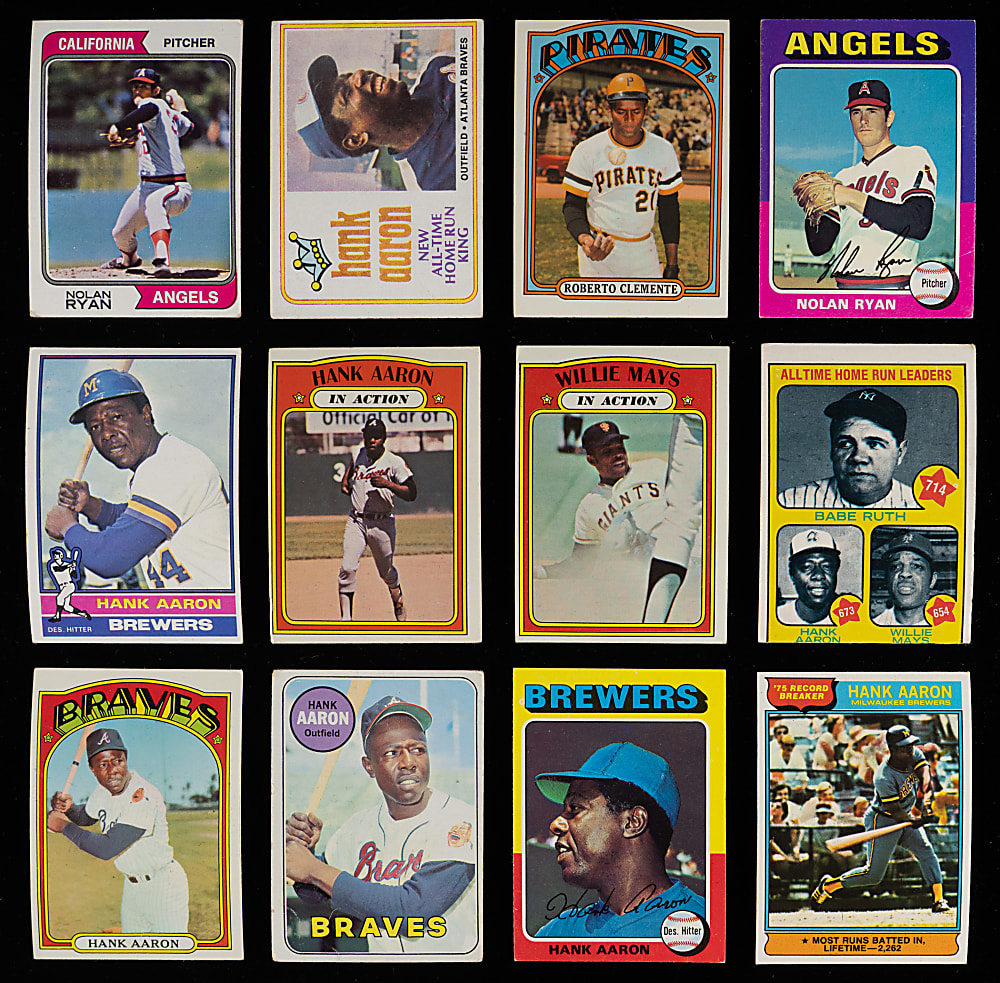 1969-1979 Topps Hall of Fame & Superstar Collection (80) - Loaded with (9) Hank Aaron, (8) Nolan Ryan & Several Rookies!