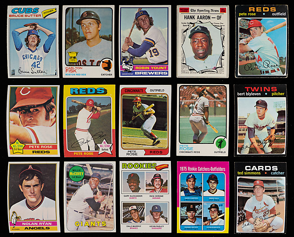 1969-1979 Topps Hall of Fame & Superstar Collection (80) - Loaded with (9) Hank Aaron, (8) Nolan Ryan & Several Rookies!