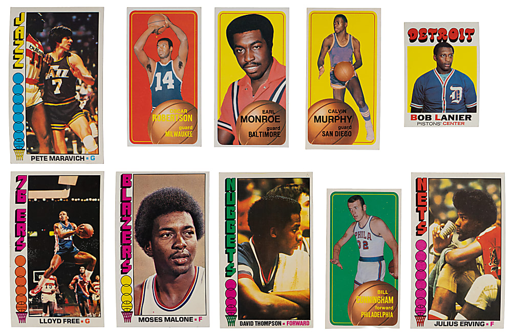 1969-1978 Topps Basketball Hall of Fame & Superstar Collection (27) - Loaded with (4) Chamberlain, (2) Maravich & Abdul-Jabbar