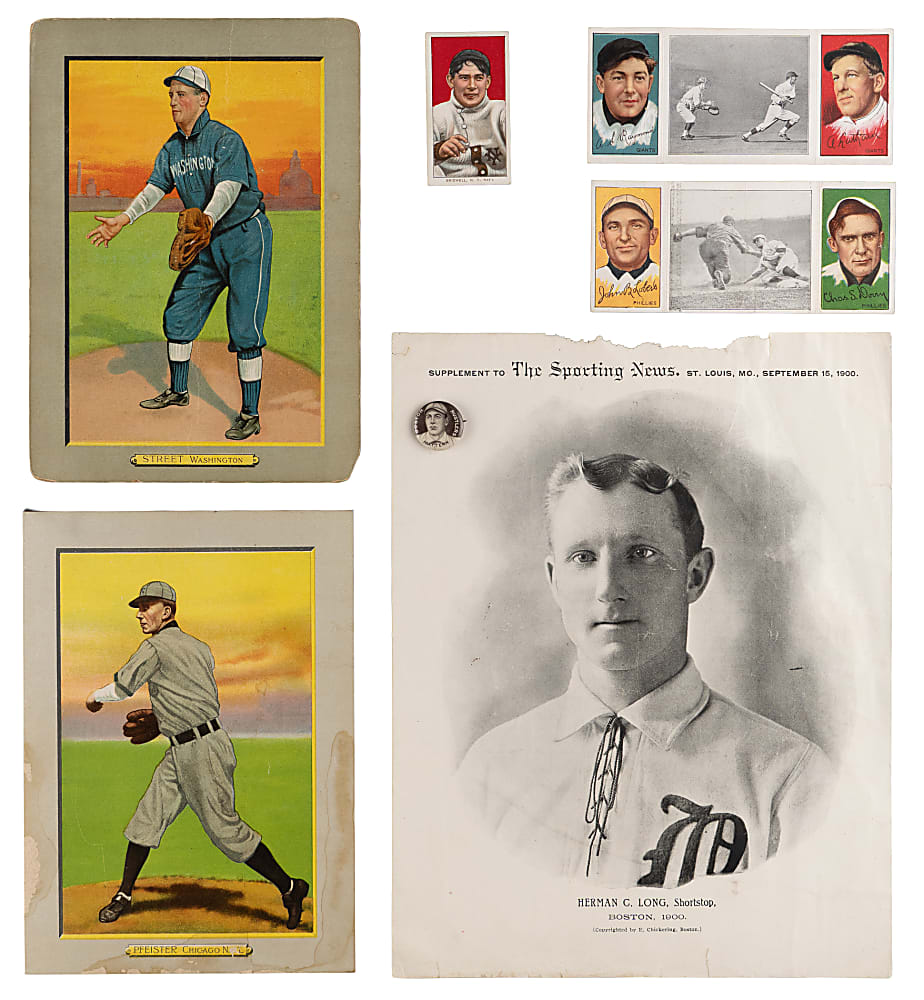 1900-1912 Eclectic Tobacco & Sporting News Collection (7) with (2) 1911 T3 Turkey Red Cabinets