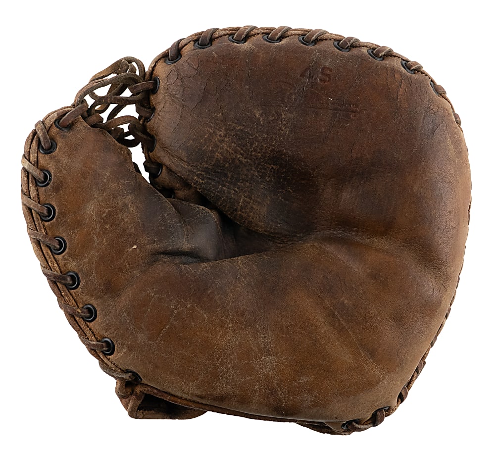1900s AJ Reach Fred Tenney 4S Model First Baseman Glove - Rare & Significant Mit